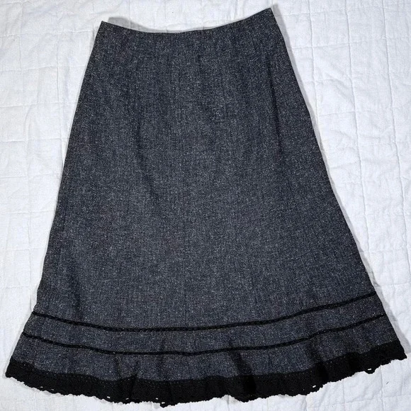 East 5th Gray Tweed A-Line Skirt – Size S (4) - Picture 2 of 6